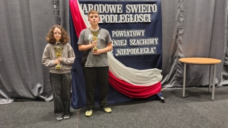 I i III miejsce w Powiatowym Turnieju Szachowym z Niepodległą.