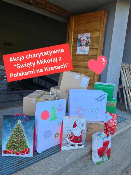 Podziękowanie za wsparcie akcji „Mikołaj z Polakami na Kresach”