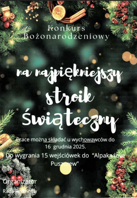 ''SZKOLNY KONKURS BOŻONARODZENIOWY''
